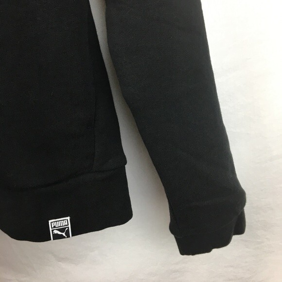 Puma Black & White Zip Up Long Sleeve Sport Jacket M - Picture 7 of 9